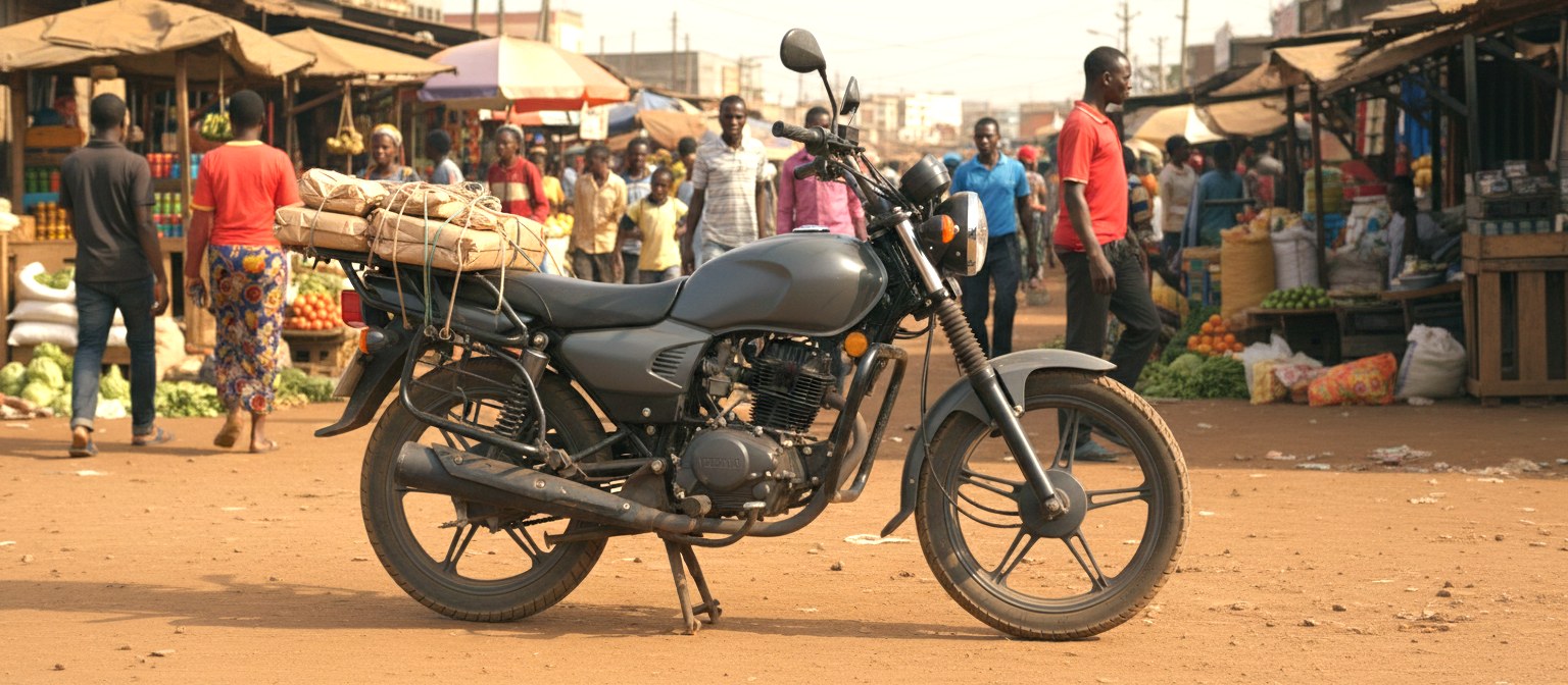Motorcycle bodaboda used as a productive asset in Tanzania
